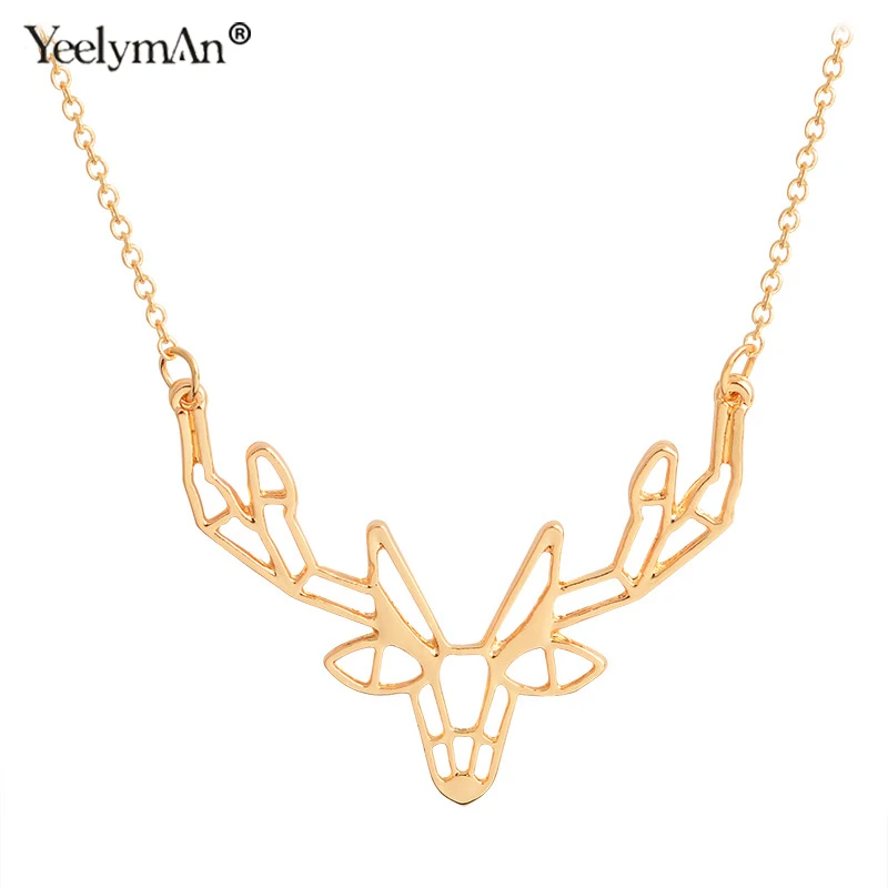 YeelymAn Animal Necklace &amp Pendants Choker For Women Gold Planted Zric Alloy Kolye Jewelry bijoux femme valentines day | Украшения и