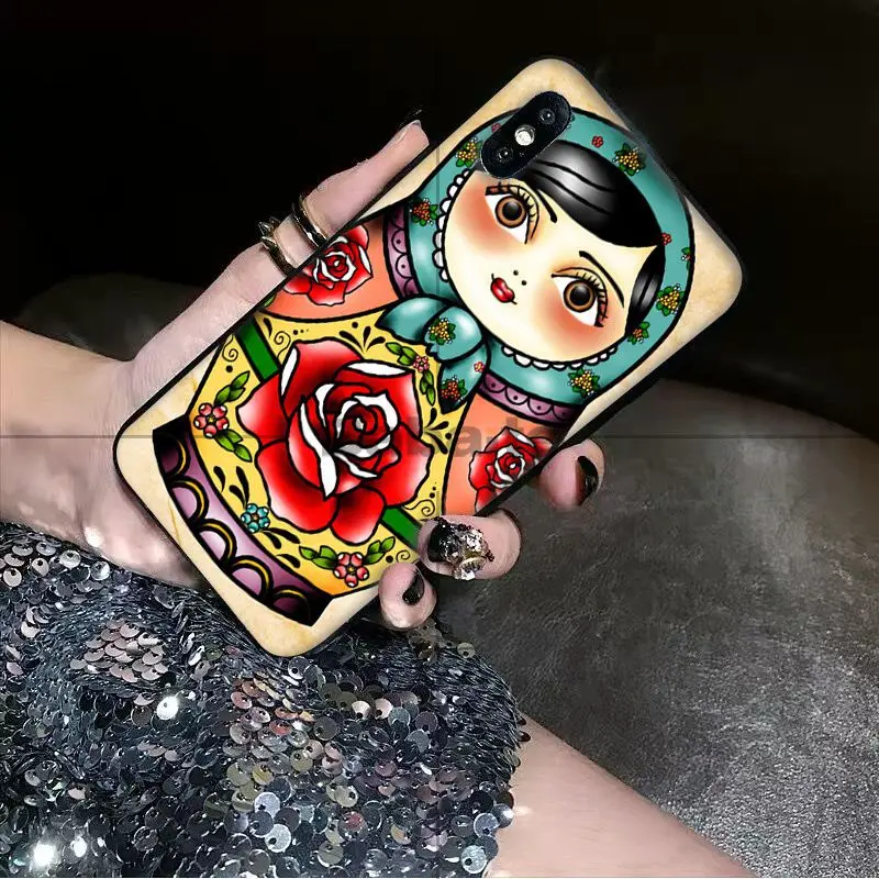 Babaite русская матрешка куклы DIY печать рисунок чехол для телефона iPhone 8 7 6 6S Plus X XS MAX 5