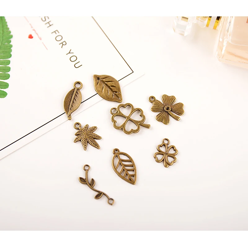 DIY alloy accessories for ornaments leave branches nuts flowers and plants antique accessories. | Украшения и аксессуары