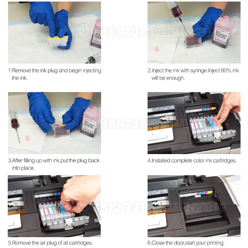 Картридж для принтера Epson Stylus Photo R210 R230 R310 R350 RX510 RX630 RX650 6 цветов/комплект |