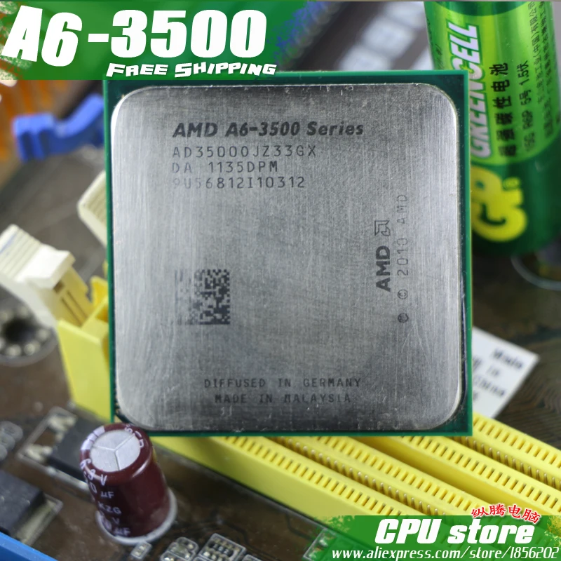 Процессор AMD A6 3500 трехъядерный FM1 2,1 GHz L2 = 3MB 65W процессор A6-3500 интегрированной графикой APU, 3670K 3670