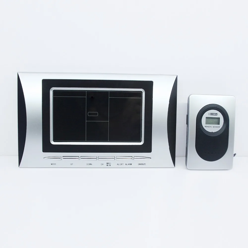 JIMEI H102G-цвет RF 433 МГц Беспроводная фотоцифровая метеостанция с термометром