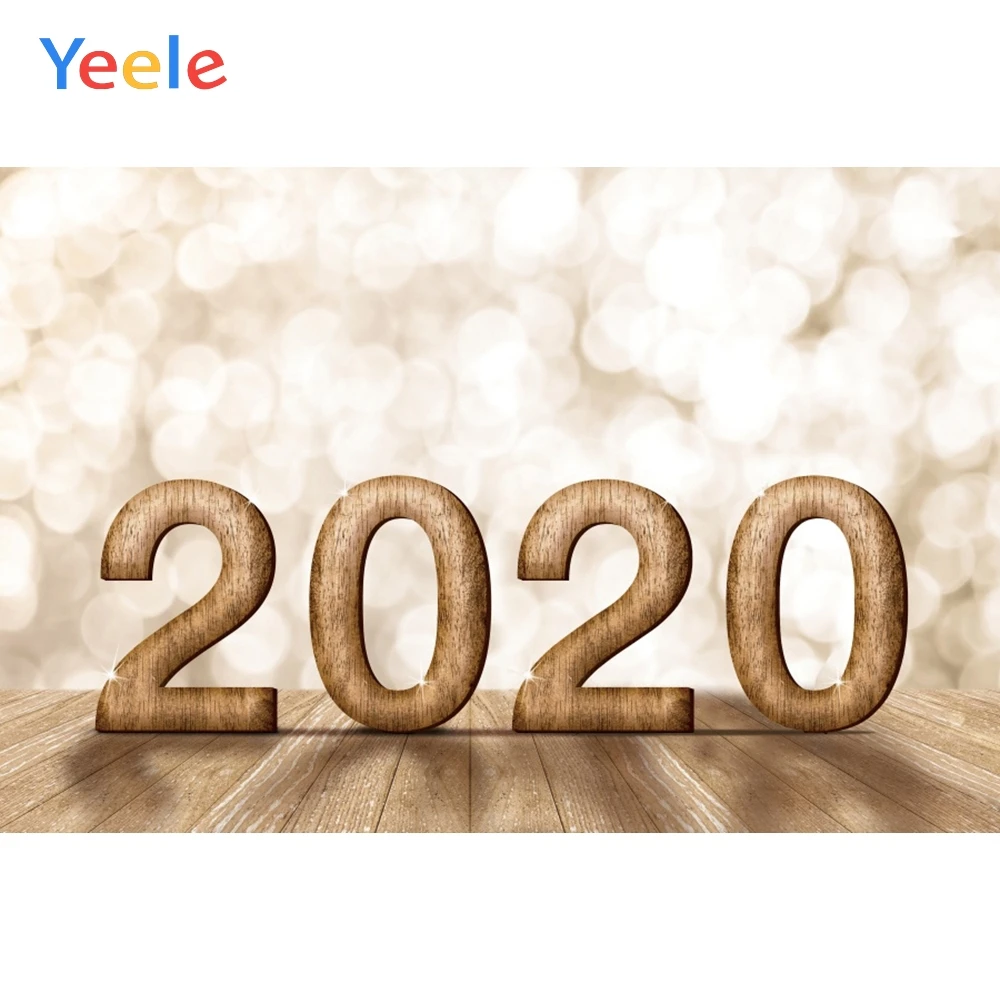 Yeele 2020 новый год зерна боке огни семья партия фотографии фоны
