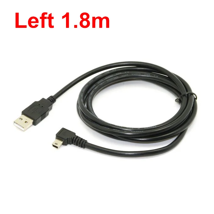 Кабель для передачи данных Mini USB Тип B 5pin папа левый Угловой 90 градусов к 2 0 50 см 180