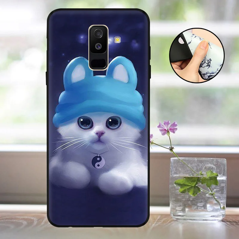 Мягкий A600 A605F чехол для Funda samsung A6 чехол силиконовый матовый задний Чехол для Capas samsung Galaxy A6 Plus чехол бампер - Цвет: BGM