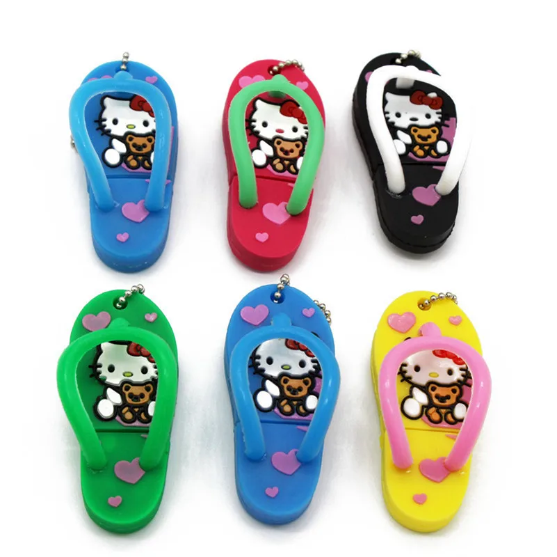 BiNFUL Милая обувь hello kitty USB флеш накопитель 4 ГБ 8 16 32 64 Флешка 2 0|pendrive usb 2.0|pendrive usbshoes |
