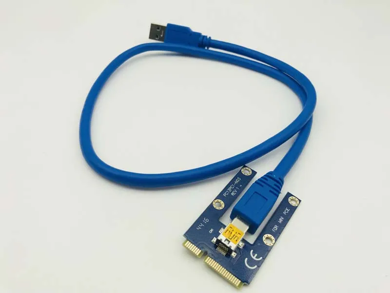 Mini PCI E к PCIe 60 см USB 3 0 Express 1x 16x расширитель адаптер Удлинительный кабель для