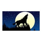 Полотенце для душа с изображением Ночного Волка, воющего полнолуния, для мужчин