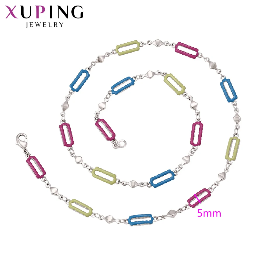 Xuping Fashion Simple Wild Style Necklace New Design Long for Women Girls Chain Jewelry Christmas Gifts 41057 | Украшения и