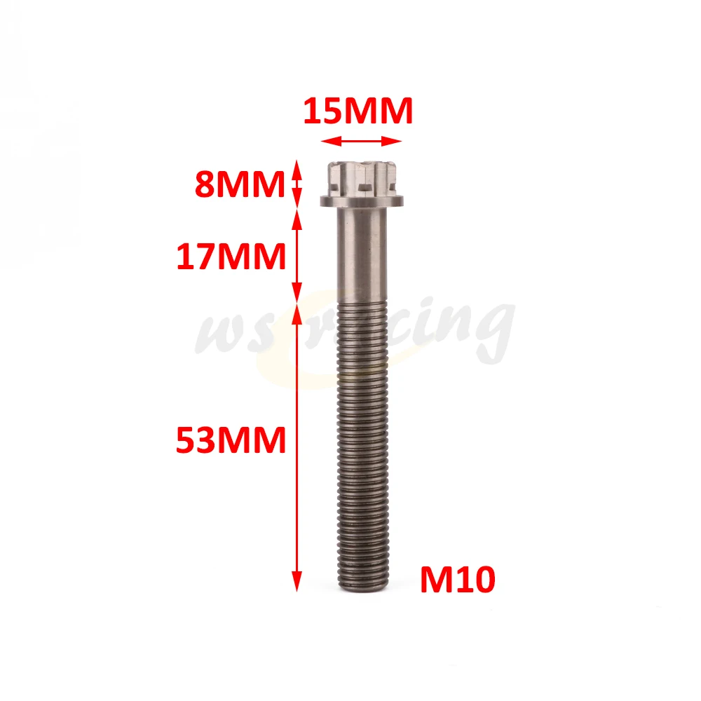 

Titanium Alloy M10 Hexagonal Screws Hex Bolts 20MM 25MM 30MM 35MM 40MM 50MM 55MM 70MM