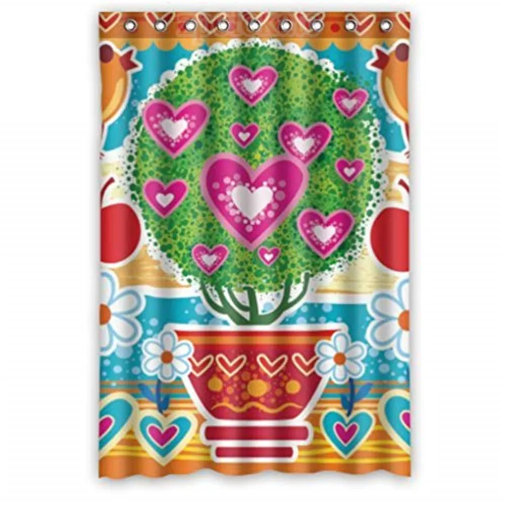 Beautiful Giving Tree With Bird Apple Flower Shower CurtainShower Smart Choice For | Дом и сад