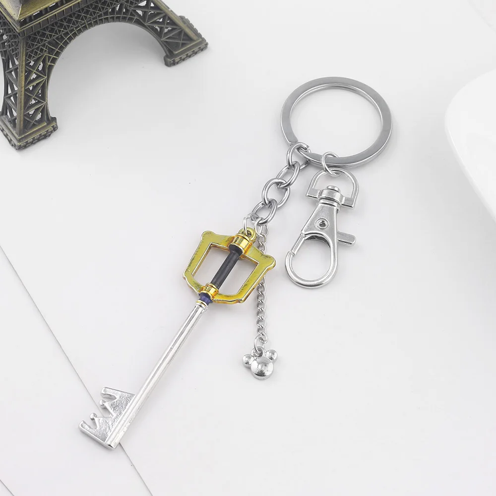RJ Kingdom ключ от сердца Сердце Брелки Подвеска Sora Crown Roxas брелок Paopu фруктовый логотип автомобильный брелок для женщин мужчин Игра Ювелирные изделия