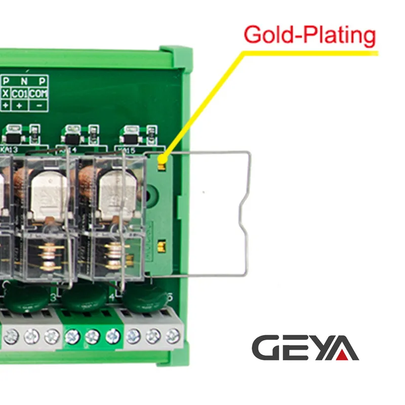 GEYA NG2R 16 канальный релейная плата 1NO 1NC Din рейка релейный модуль Omron разъем реле