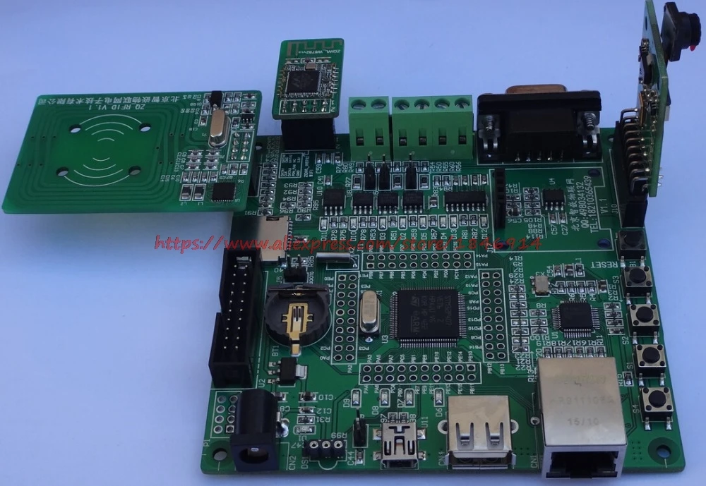 Бесплатная доставка плата STM32F207WIFI W8782 Ethernet и Интернет вещей RC522 W5500 | Электронные