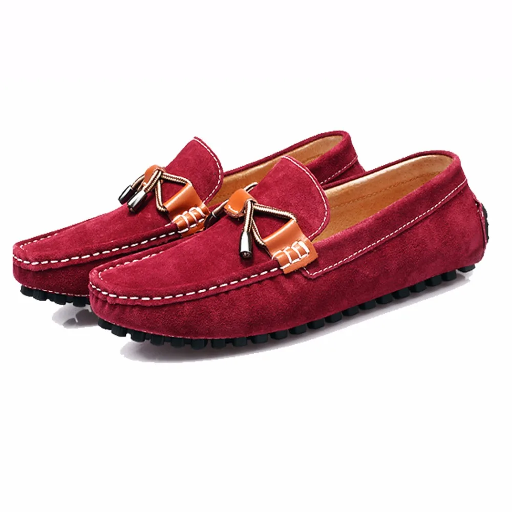 2019 мужские повседневные замшевые мокасины для вождения модные лоферы мужская