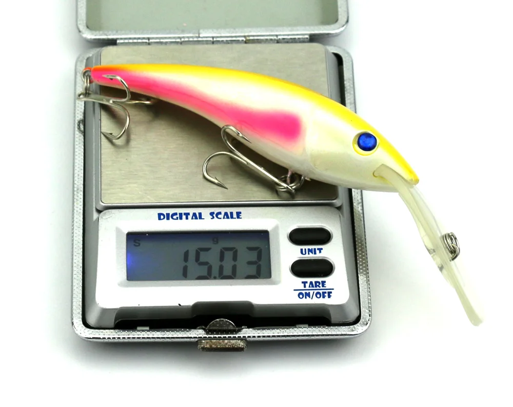 HENGJIA 8PCS Trolling Fishing Lure 12cm 15g Minnow Diving Depth 2-2.7m Artificial Bait Wobblers Tackle | Спорт и развлечения