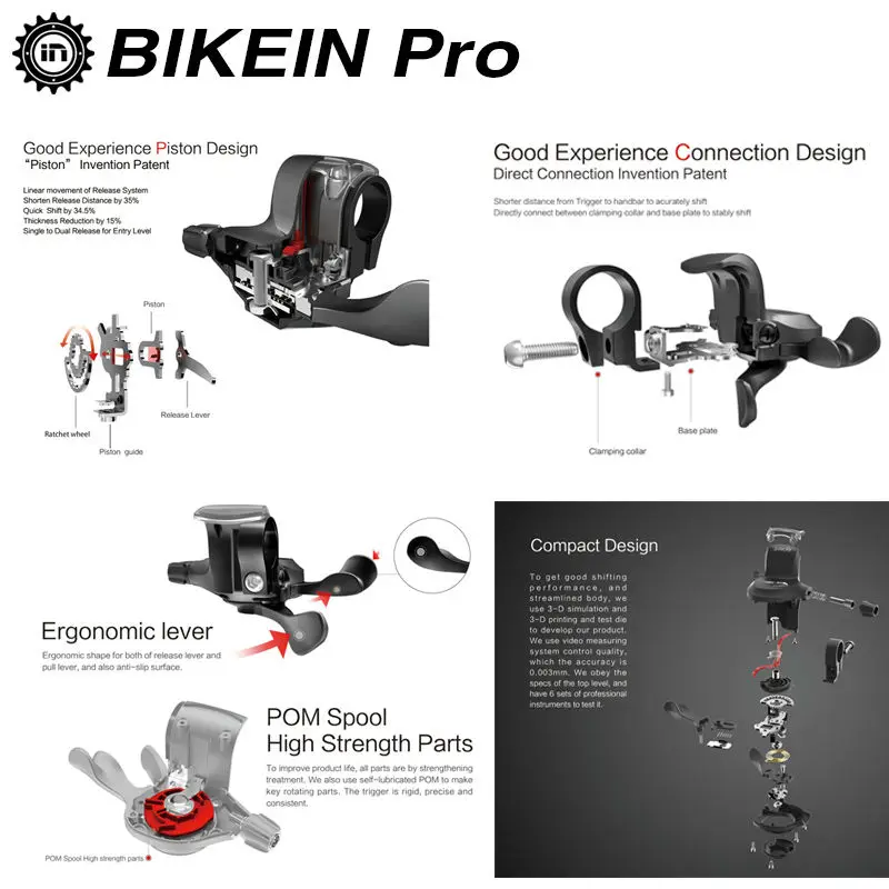 Триггер для горного велосипеда BIKEIN триггер 3x9 скоростей совместимый с SHIMANO