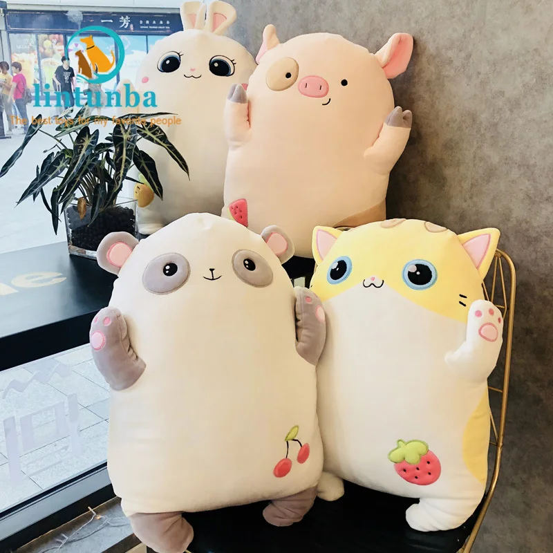 Kawaii свинка мягкая плюшевая игрушка милая Подушка подкладка в виде животных
