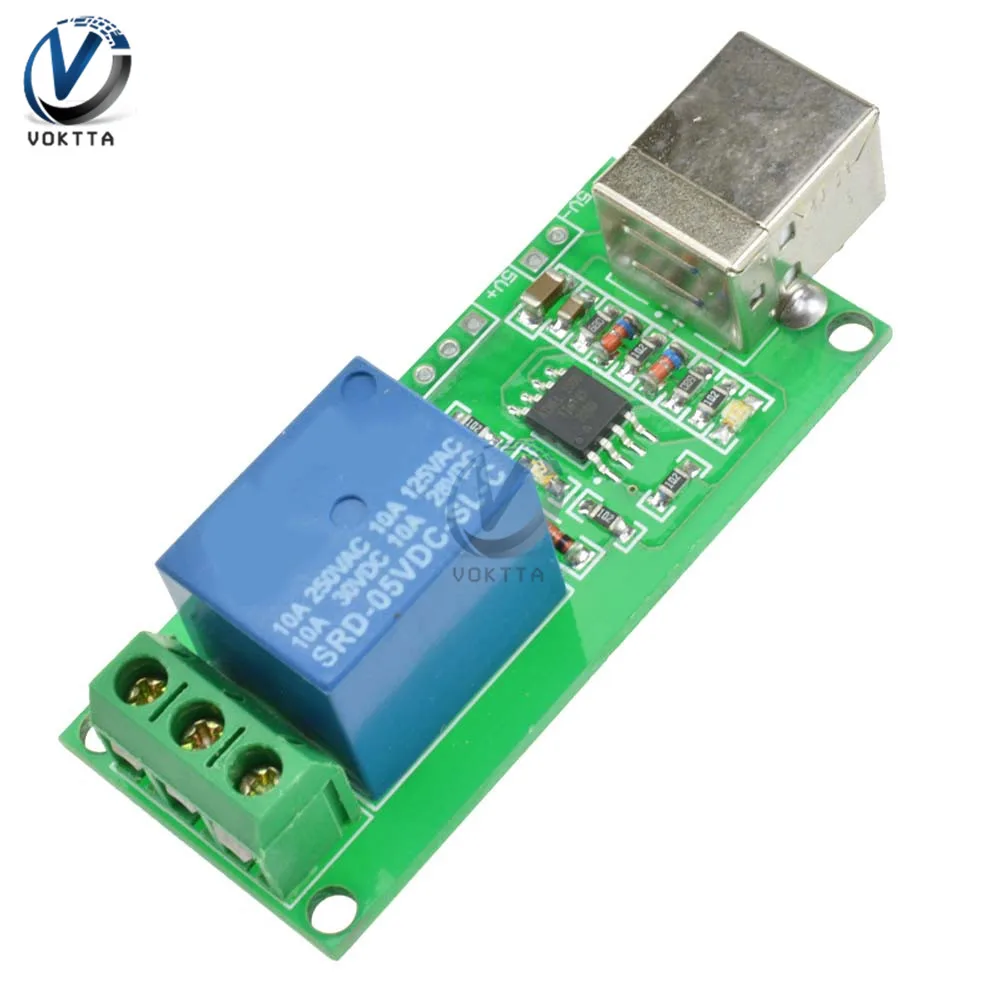 Реле 5 в с USB управлением светодиодное реле задержки таймера плата 1 канал