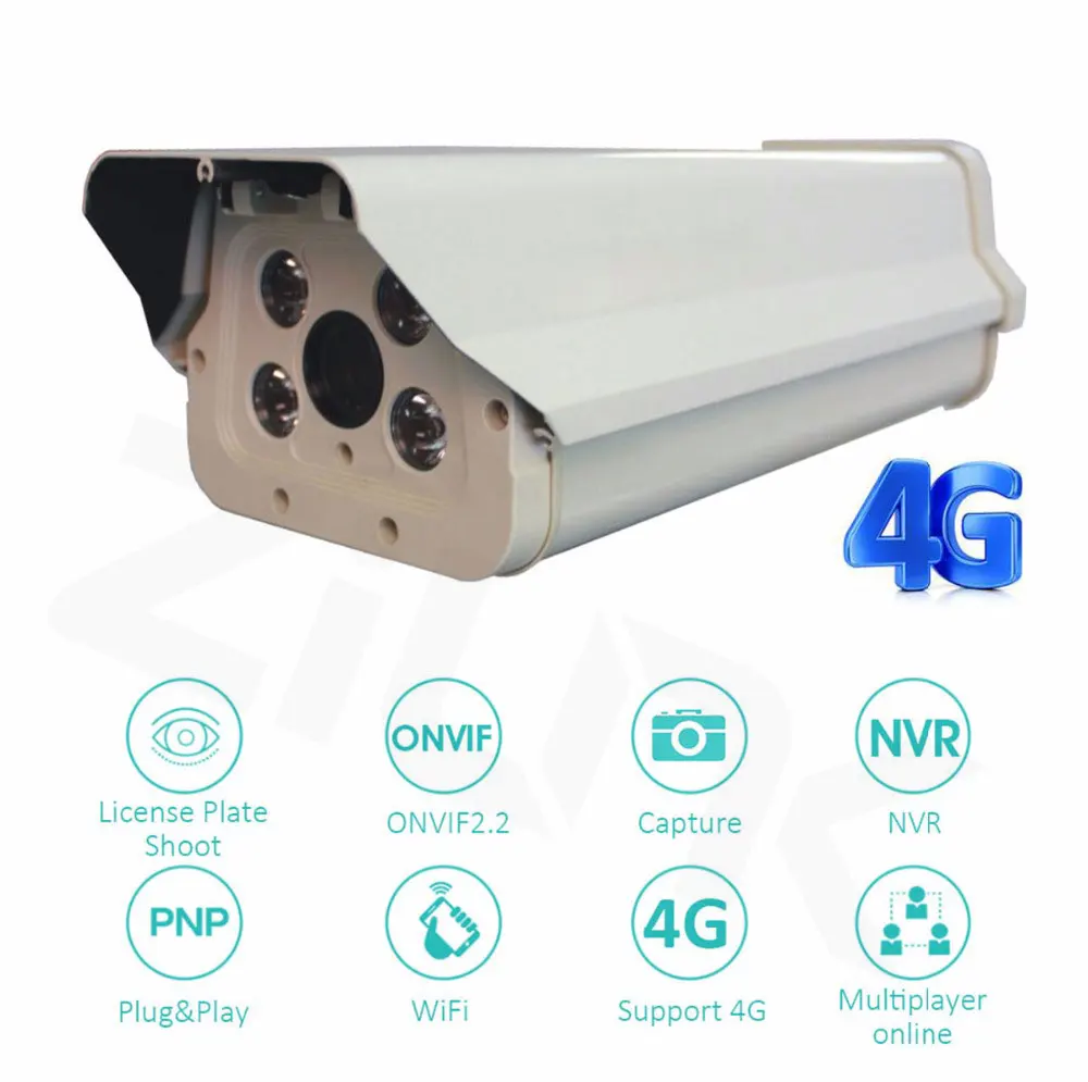 3g 4G камера номерного знака 1080 P HD наружная Wifi ip-камера Проводная сеть 2.0MP ночное опознание номерного знака контроль в режиме реального времени