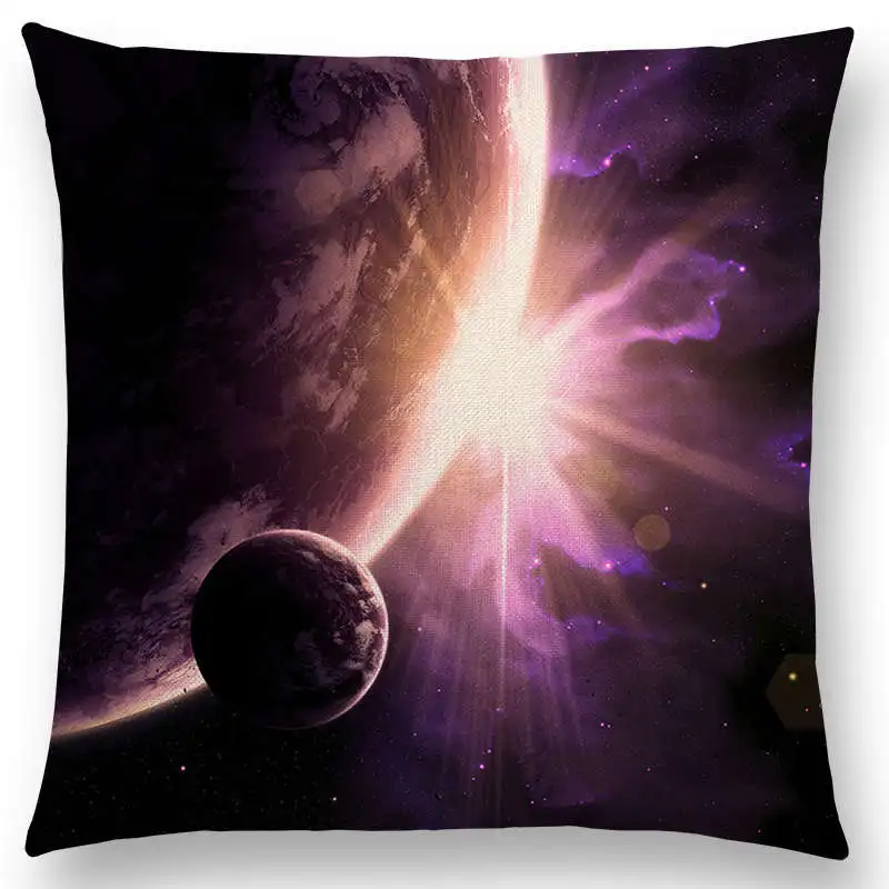 Hot Sale Mysterious Universe Vast Outer Space Beautiful Planets Gorgeous Radiance Cushion Cover Car Decor Sofa Throw Pillow Case | Дом и сад