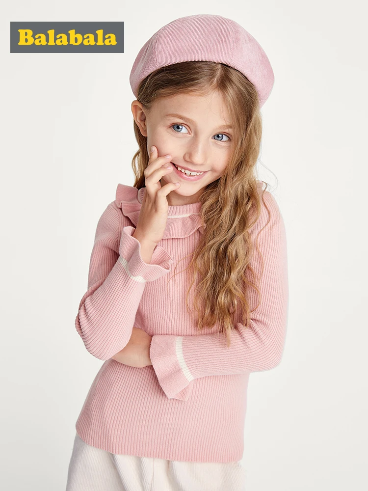 Детская одежда Balabala свитер для девочек детский хлопковый новинка 2019 осенний