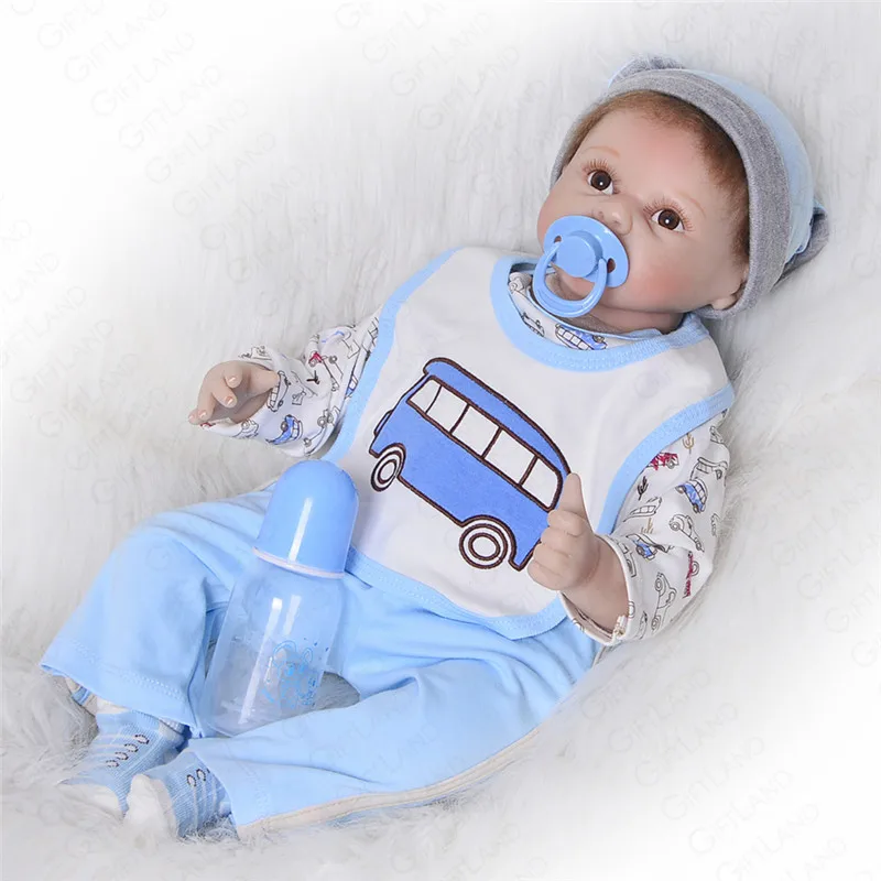 Reborn Baby Doll Мягкие плюшевые игрушки Реалистичные дети настоящие Boneca подарок Bebe