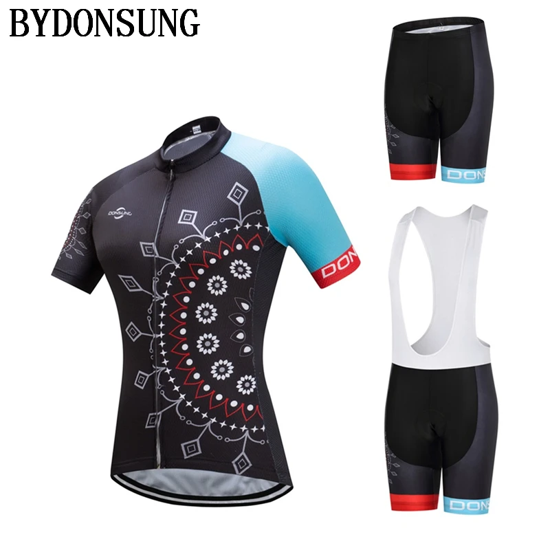 Женский брендовый Комплект Джерси для велоспорта 2018 MTB с короткими рукавами Pro