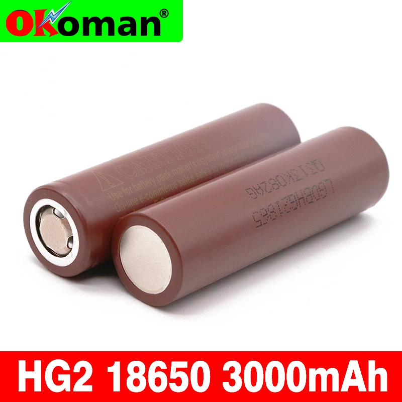 100% Оригинальный 3 6 в 3000 мАч 18650 Аккумулятор для литиевой батареи HG2 с
