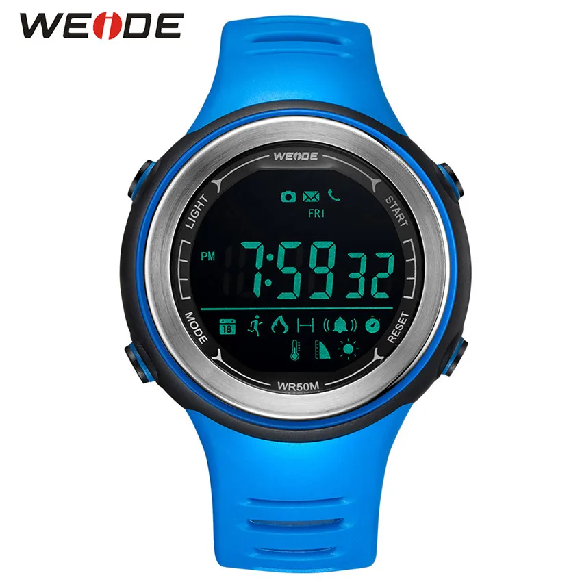 WS001-4C WEIDE смарт-телефон Android Bluetooth подключение электронного устройства силиконовый ремешок многофункциональные данные мониторинга цифровые часы - Цвет: WS001-4C