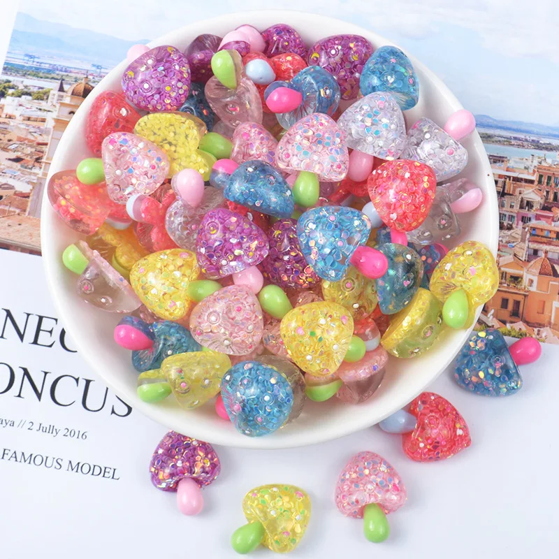 20 шт./лот мультяшная мини модель с имитацией гриба маленькая статуэтка поделки