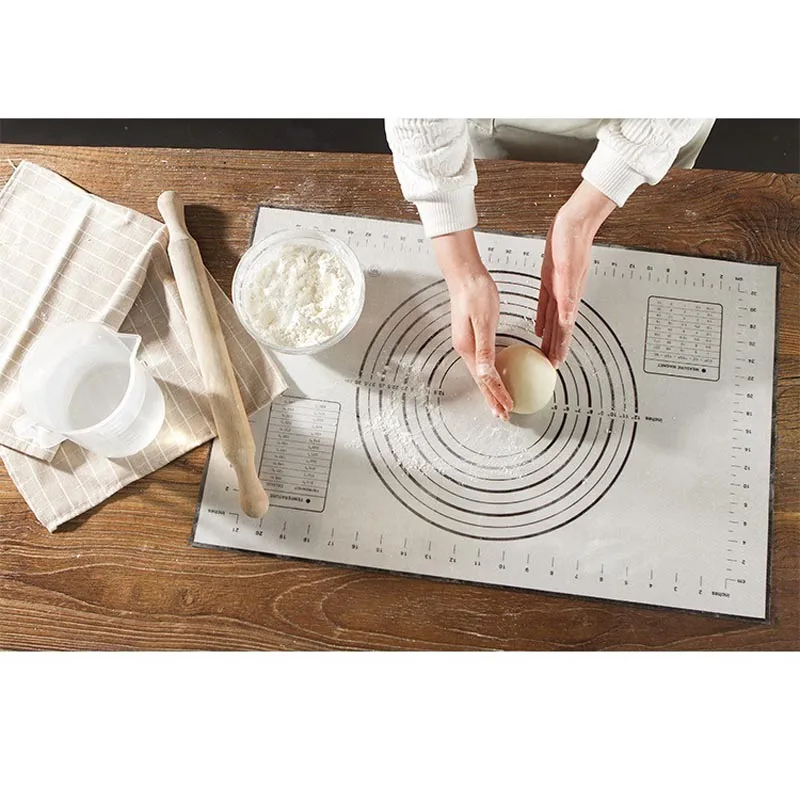 1PC Non Stick Silicone Baking Mats Liners Cake Rolling Cuttinig Pizza Dough Fondant Mat Pastry Sheet Accessories Supplies Items | Дом и сад