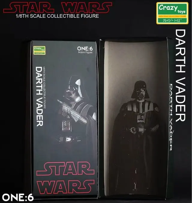 Сумасшедшие игрушки 1:6 Звездные войны фигурка Дарт Вейдер ПВХ Фигурки