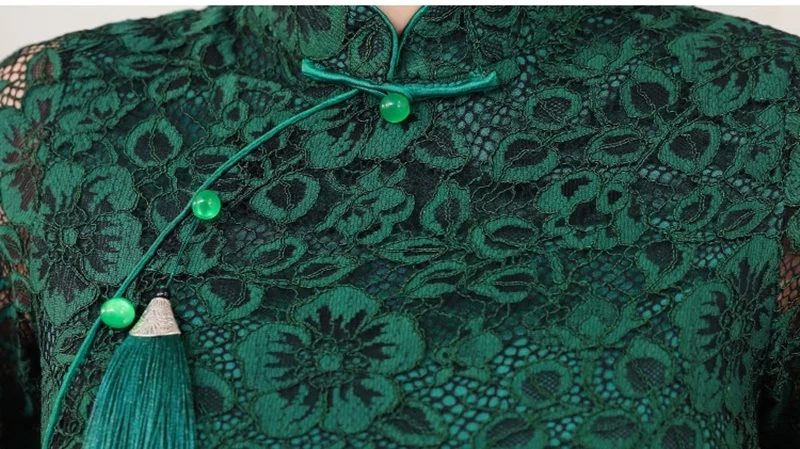 Китайские Топы Cheongsam для женщин весна лето Шанхай Тан одежда женская винтажная рубашка кружевные женские китайские Топы TA1526