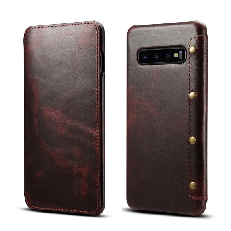 Роскошный чехол из натуральной кожи для Samsung Galaxy Note 20 Ultra 10 S20 Plus 9 8 S10 S8 S9 откидной