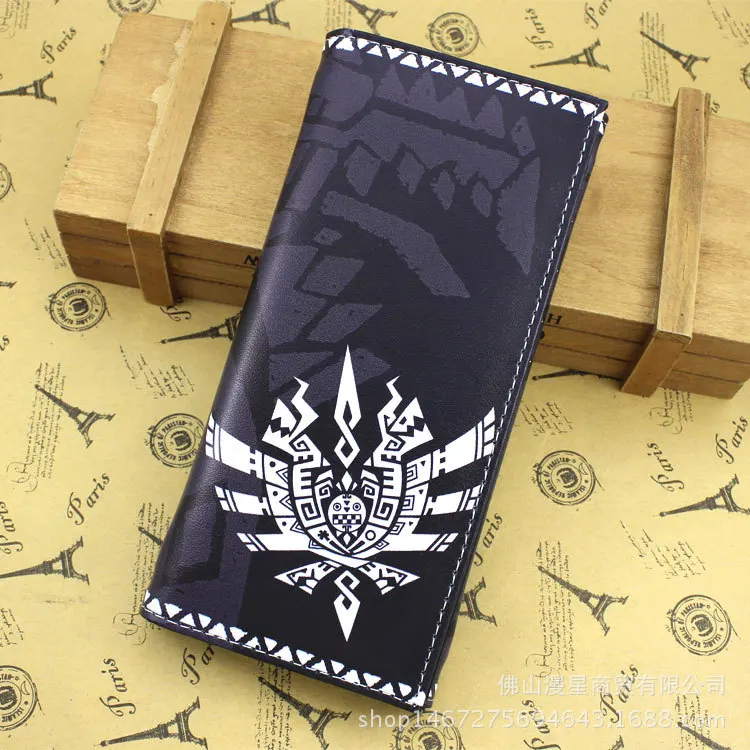 Кошелек Monster Hunter из ПУ кожи для ПК онлайн игр Длинные Короткие Кошельки на