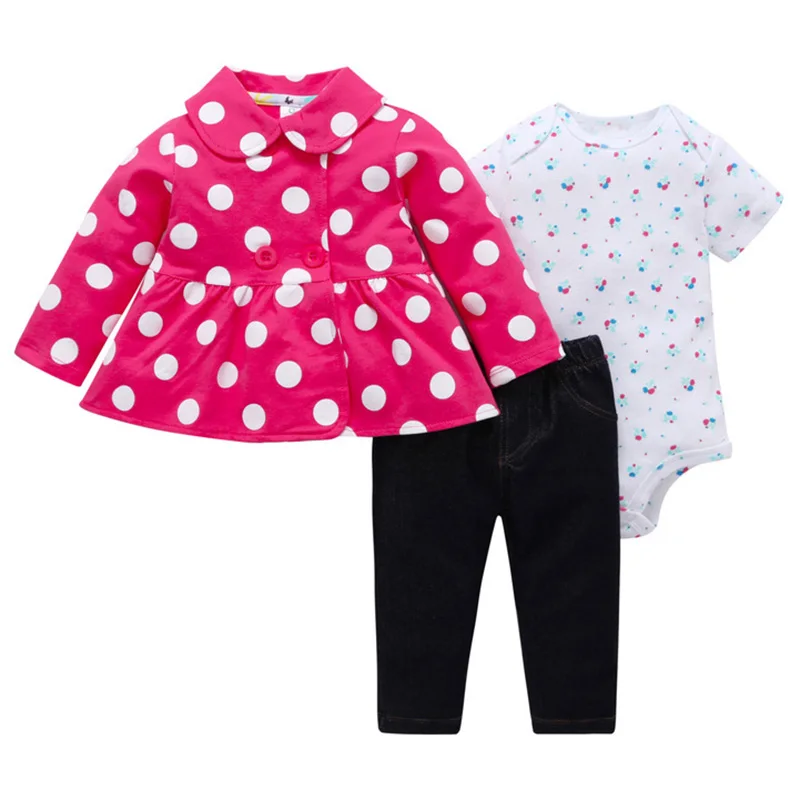 Комплекты одежды для маленьких мальчиков и девочек Bebes, хлопковое пальто с капюшоном+ брюки+ топы, костюм комплект одежды из 3 предметов для новорожденных - Цвет: Светло-зеленый