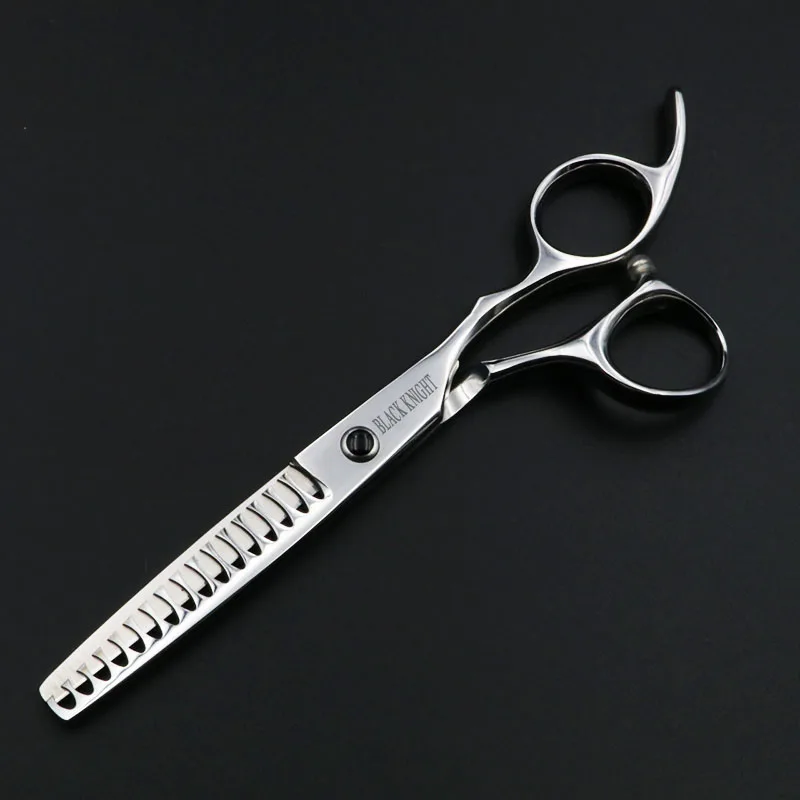 Black Knight 6 inch Professional Hairdressing scissors Thinning Barber shears 16 Teeth High quality Personality | Красота и здоровье