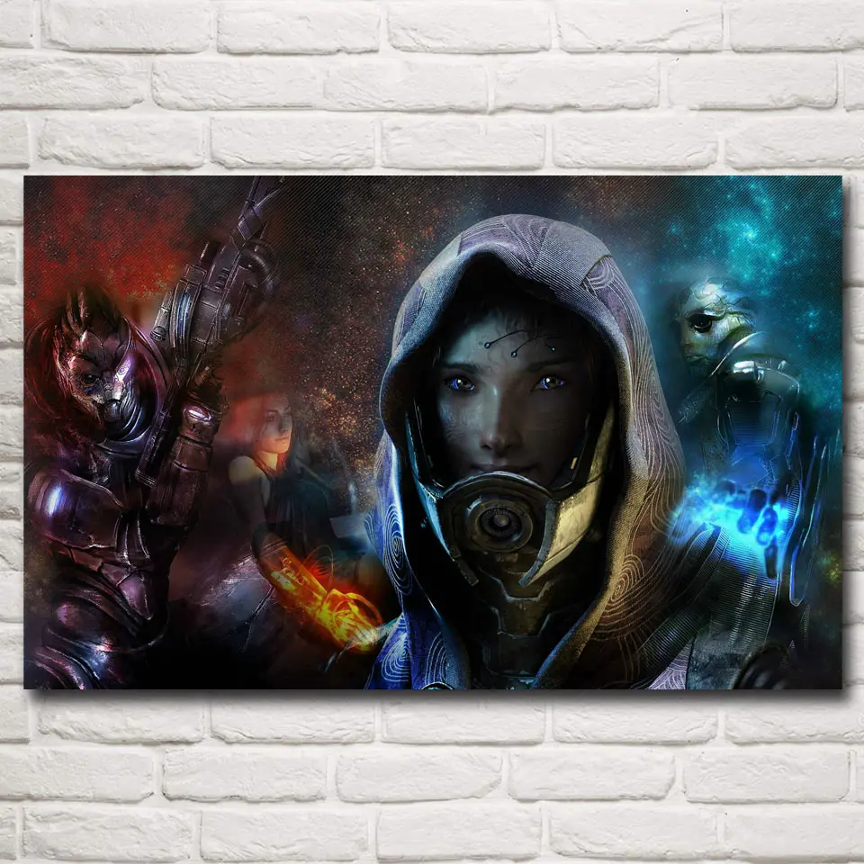 Массовый эффект космический корабль облака игра плакаты и принты фотографии в