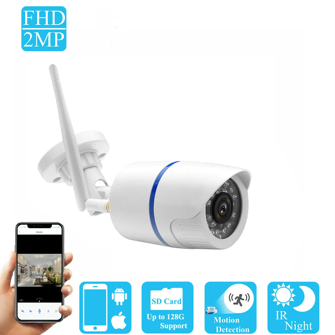 Ip камера 720 P 960 1080 Wifi Крытая наружная безопасности беспроводная видеонаблюдения