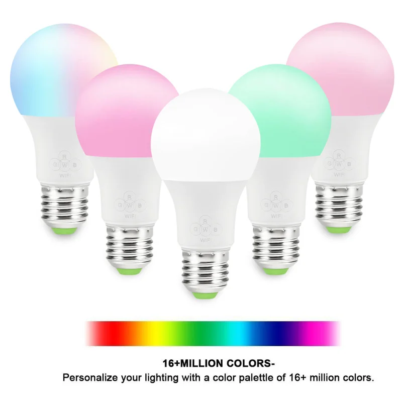 NEW WiFi Smart Light Bulb 4.5W Round LED Compatible With Alexa Google Assistant APP Control Dimmable Wake-Up | Автомобили и