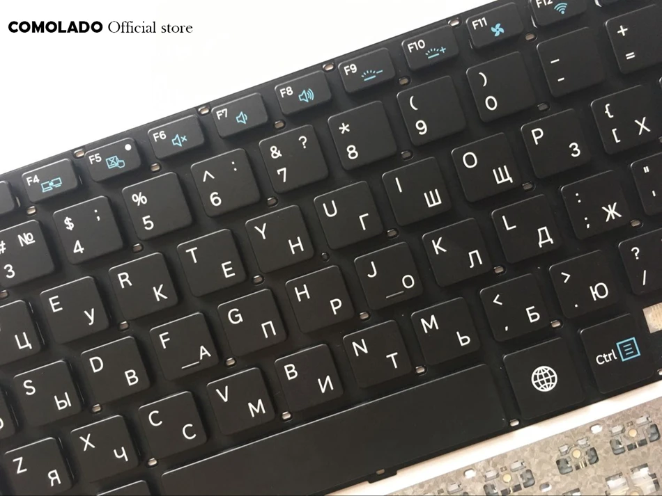 RU Русская клавиатура для Samsung 730U3E NP730U3E 740U3E NP740U3E Серебряная раскладка | Компьютеры