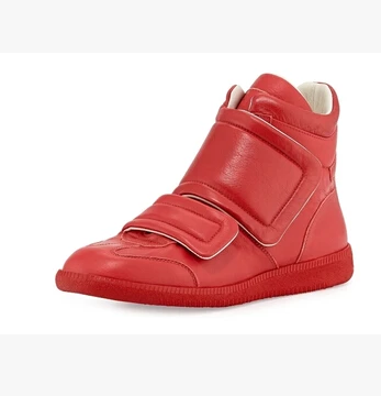 Мужские высокие кроссовки красные черные белые модные мужские в европейском