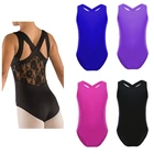 Детское гимнастическое трико для девочек, профессиональная балетная пачка, трико для балета и танцев, комбинезон, кружевное трико для малыша