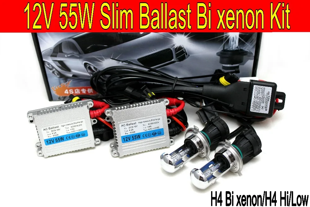 Высокое качество 12В 55Вт hid xenon комплект H1 H3 H7 H8 H9 H11 H4 Bi XENON 9005 9006 6000K hid комплект ксеноновых фар для всех фар
