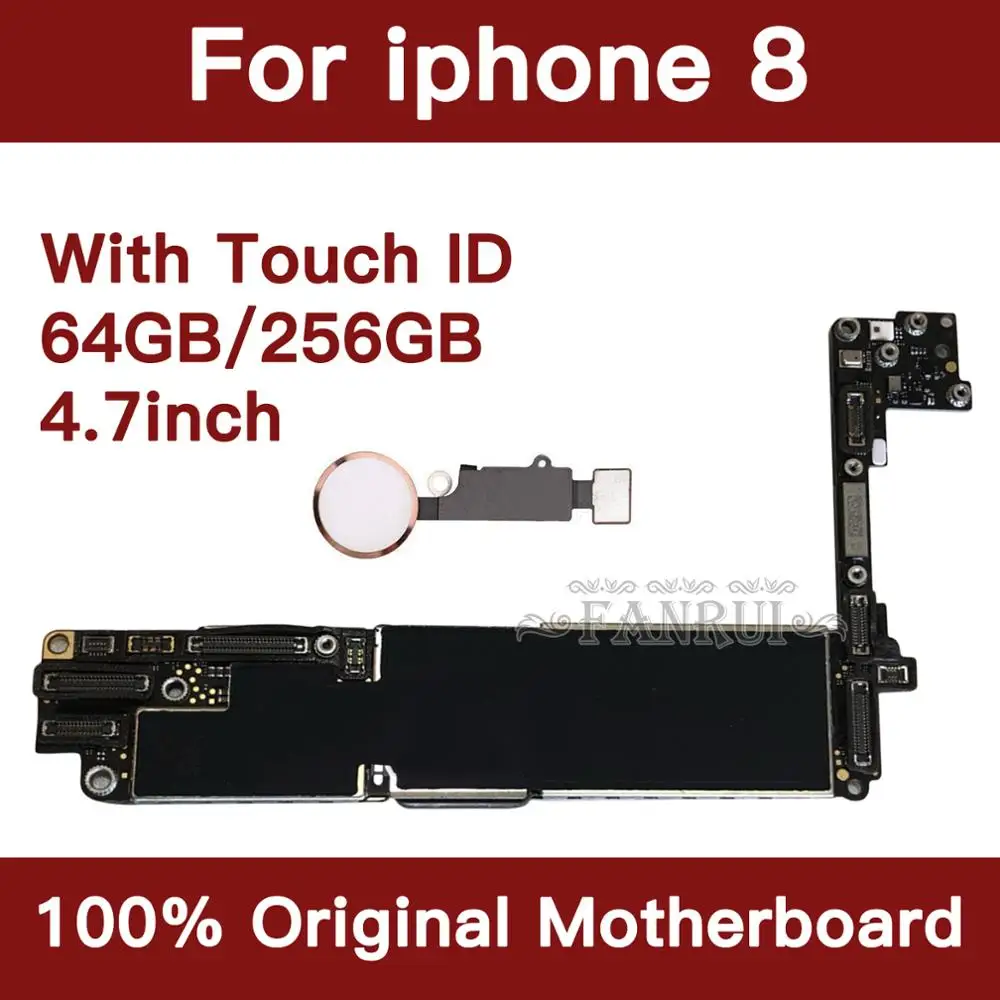 Заводская разблокированная материнская плата 64 Гб 256 ГБ для iPhone 8 4 7 дюйма