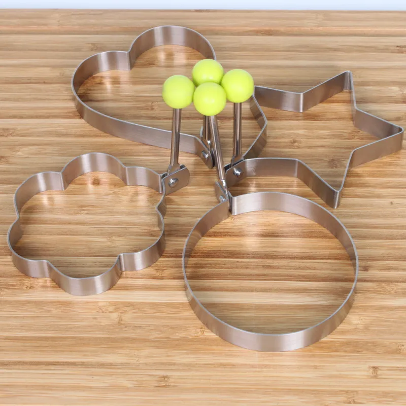 5 шт./лот видов в форме Нержавеющая сталь яйцо плесень Пособия по кулинарии