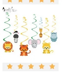 12PCS Baby Shower Favors Safari Animal Wild Favor Box Candy Box Souvenir Boy/Girl Kids Event& Party Supplies