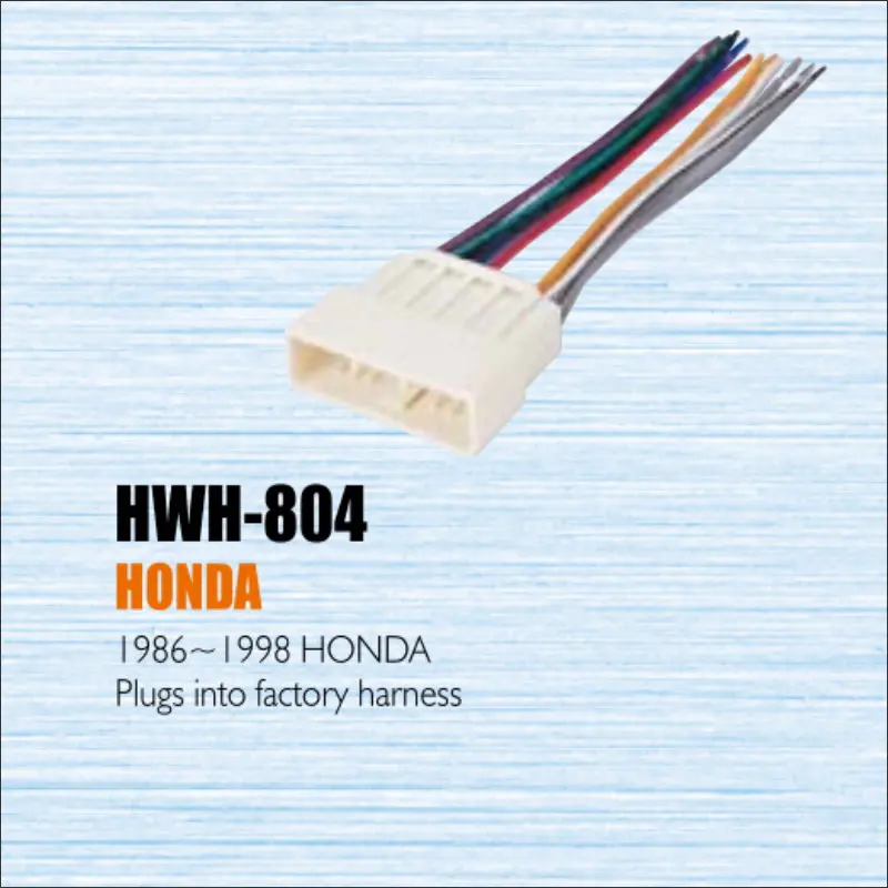 

Подключается к заводской жгуту для Honda 1986-1998 1983-1985, радиоадаптер питания, вторичный стереокабель, штекер DIN-ISO