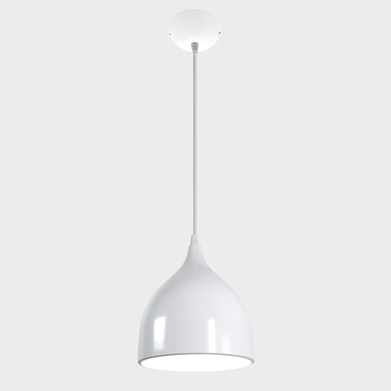 WHITE BOKT Modern Ceiling Lamp Metal LED Pendant Lights For Home Restaurant Dining Room Kitchen Island Lighting Fixtures Decoration - Цвет корпуса: WHITE
